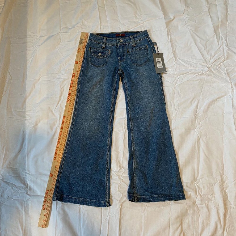 7 For All Mankind - Georgia.  Flare-bottom Girls Jeans; Size 7